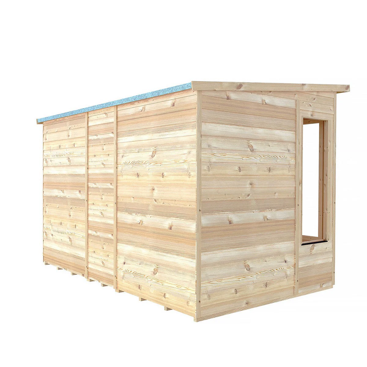 Shire Alora 7' 1" x 10' Pent Summerhouse - Premium Dip Treated Overlap - Image 11
