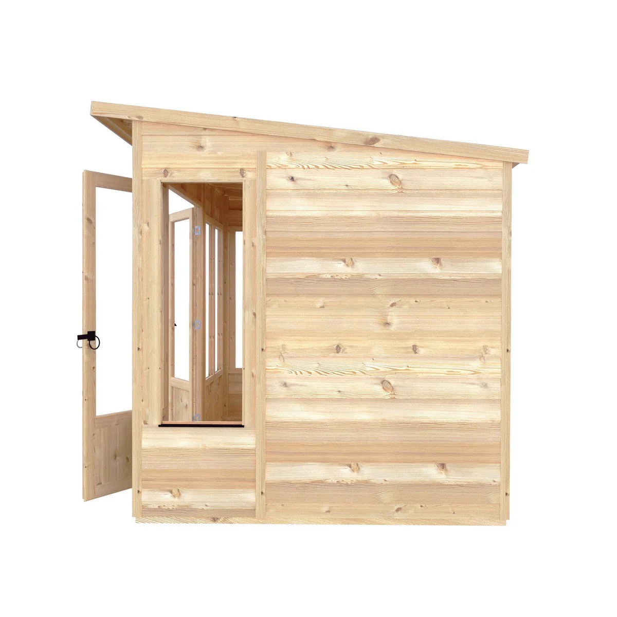 Shire Alora 7' 1" x 10' Pent Summerhouse - Premium Dip Treated Overlap - Image 12