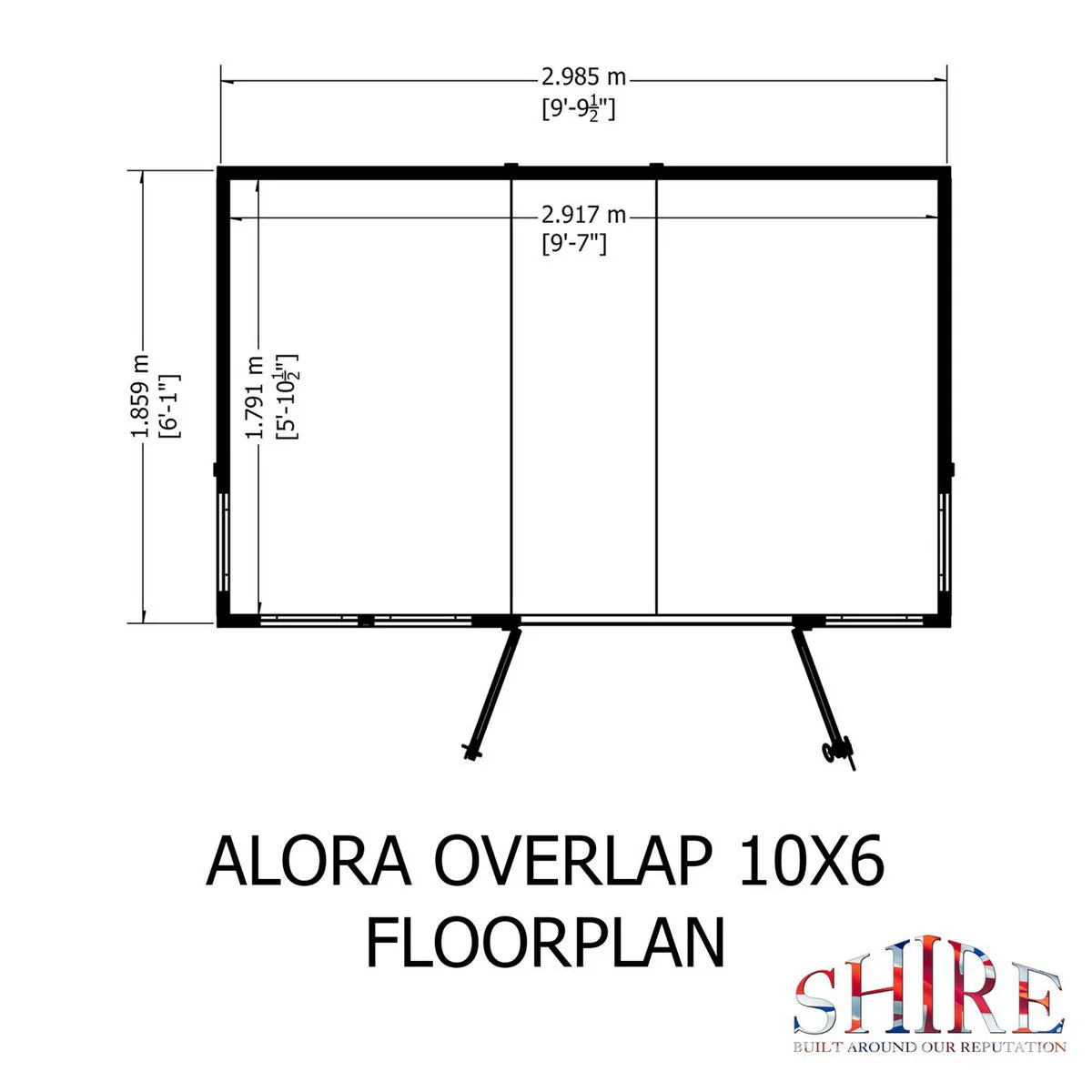 Shire Alora 7' 1" x 10' Pent Summerhouse - Premium Dip Treated Overlap - Image 9