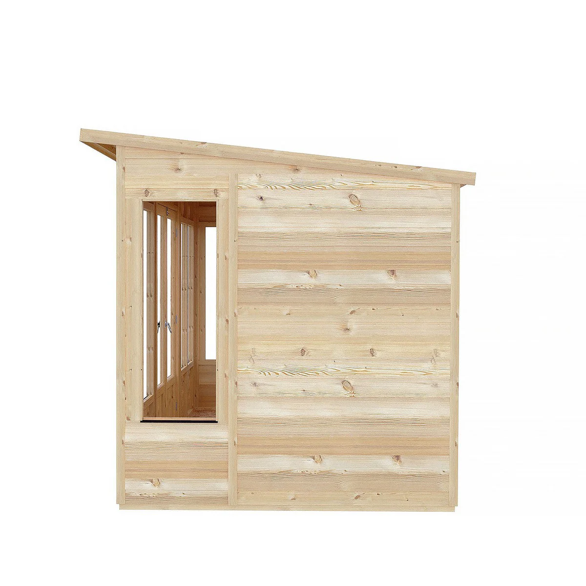 Shire Alora 7' 1" x 12' Pent Summerhouse - Premium Dip Treated Overlap - Image 10