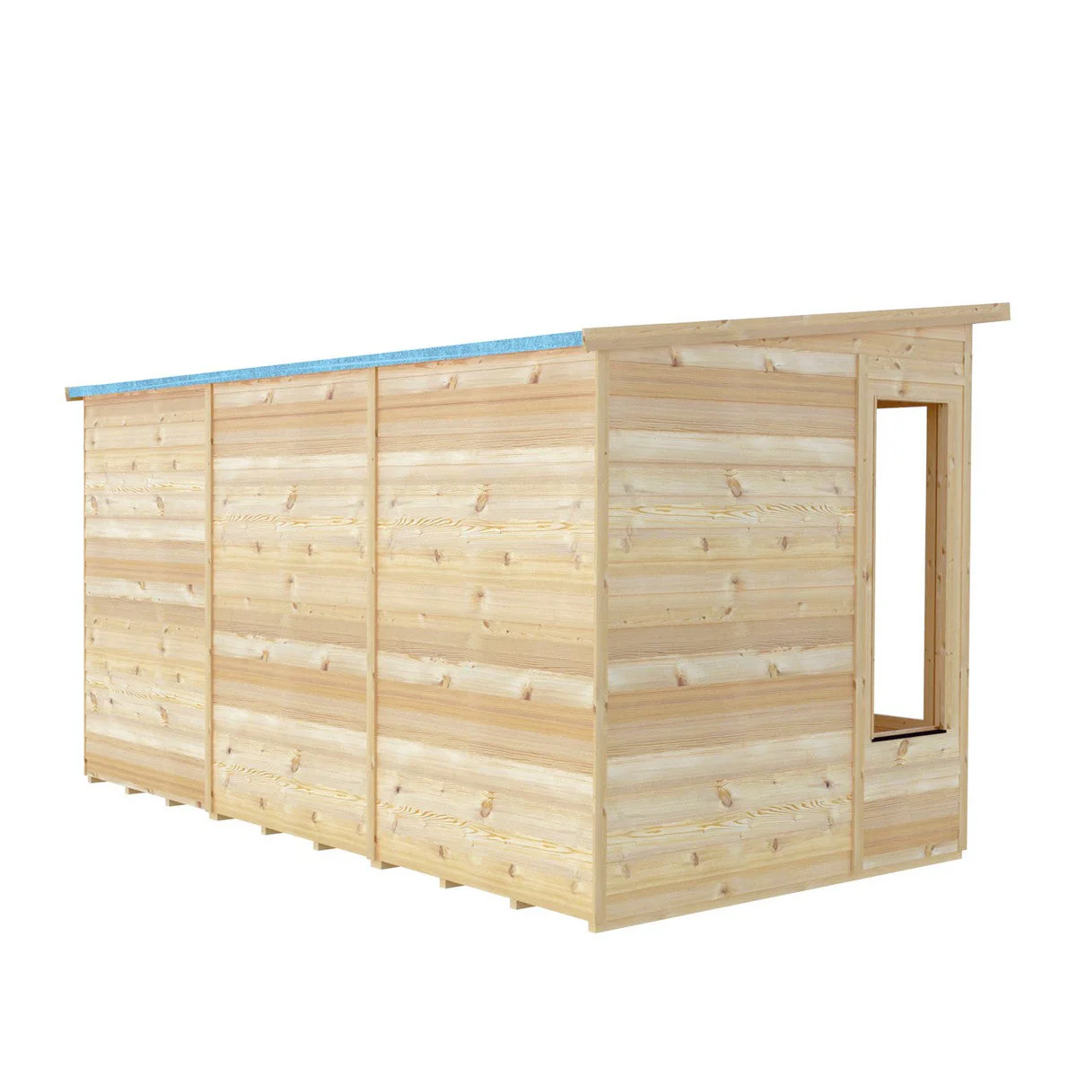Shire Alora 7' 1" x 12' Pent Summerhouse - Premium Dip Treated Overlap - Image 11