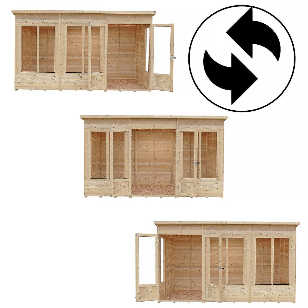 Shire Alora 7' 1" x 12' Pent Summerhouse - Premium Dip Treated Overlap - Image 12