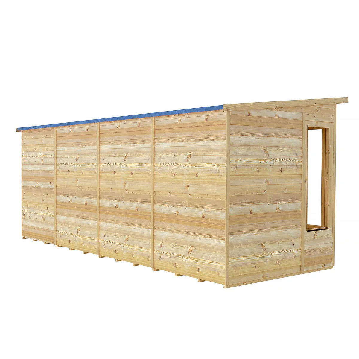 Shire Alora 7' 1" x 15' 11" Pent Summerhouse - Premium Dip Treated Overlap - Image 8