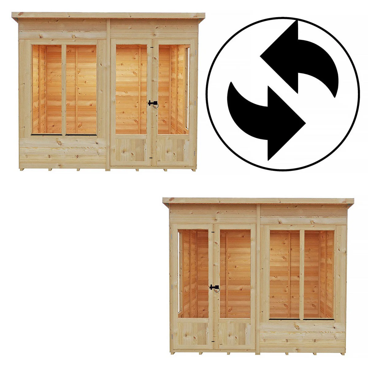 Shire Alora 7' 1" x 8' 1" Pent Summerhouse - Premium Dip Treated Overlap - Image 12