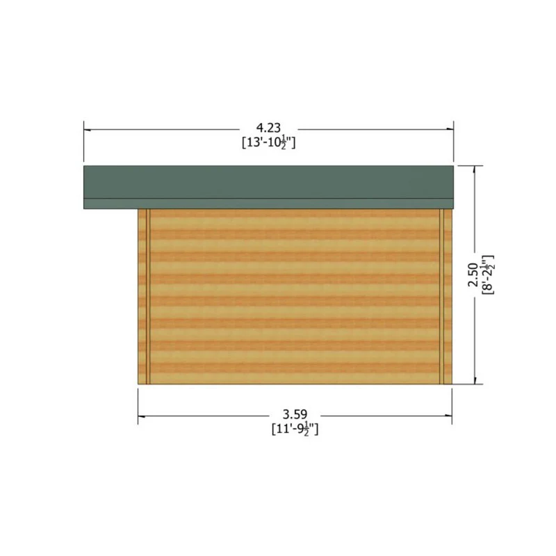 Shire Argyll 11' 9" x 11' 9" Apex Log Cabin - Premium 34mm Cladding Tongue & Groove - Image 8