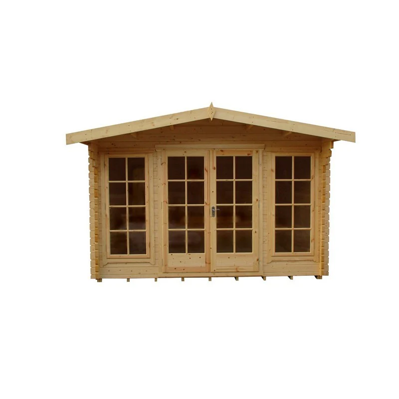 Shire Argyll 11' 9" x 7' 10" Apex Log Cabin - Premium 70mm Cladding Tongue & Groove - Image 4