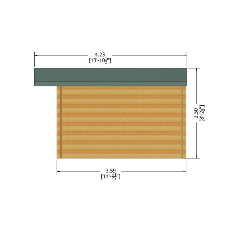 Shire Argyll 13' 8" x 11' 9" Apex Log Cabin - Premium 28mm Cladding Tongue & Groove - Image 8