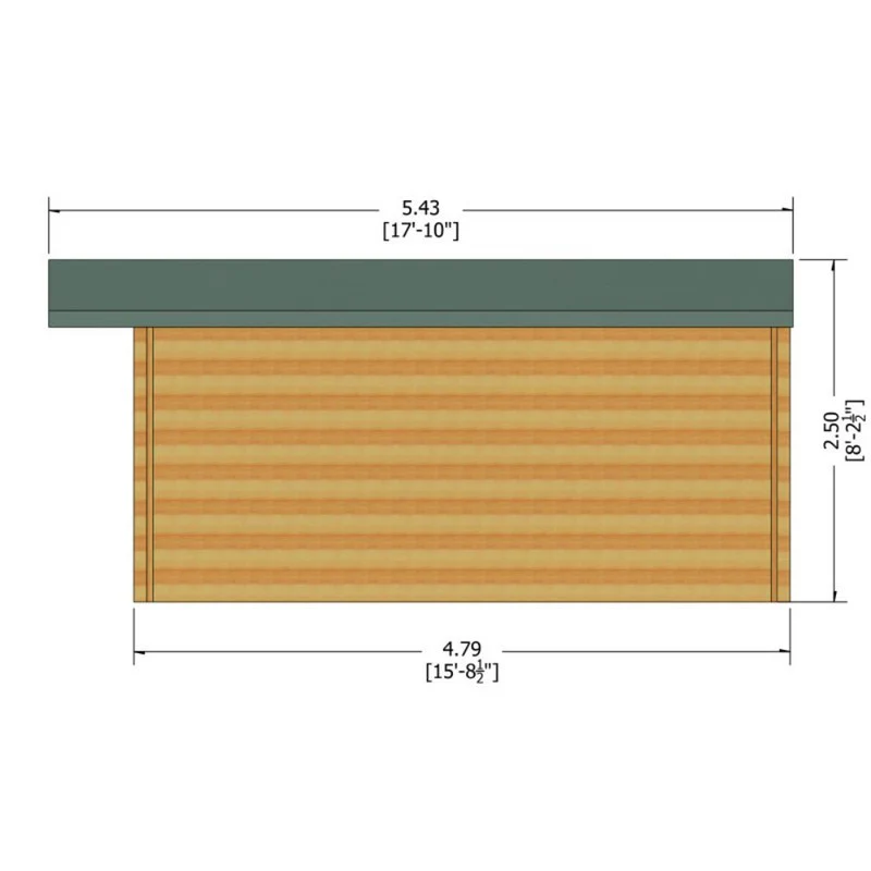 Shire Argyll 13' 8" x 15' 8" Apex Log Cabin - Premium 70mm Cladding Tongue & Groove - Image 8