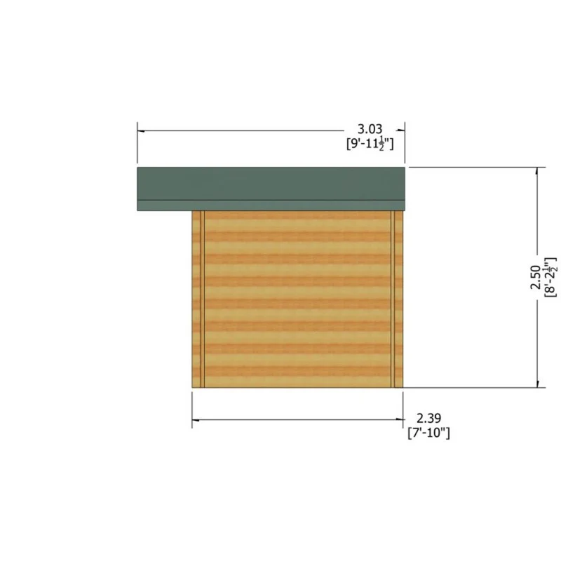 Shire Argyll 13' 8" x 7' 10" Apex Log Cabin - Premium 28mm Cladding Tongue & Groove - Image 8