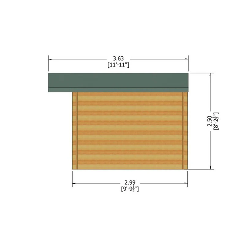 Shire Argyll 13' 8" x 9' 9" Apex Log Cabin - Premium 44mm Cladding Tongue & Groove - Image 8