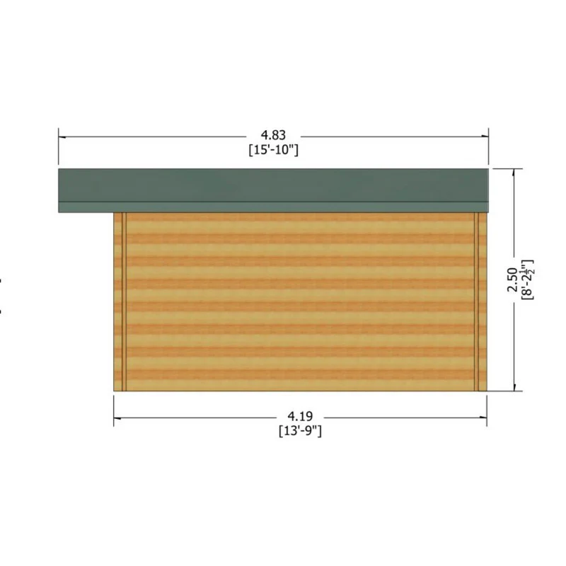 Shire Argyll 15' 6" x 13' 8" Apex Log Cabin - Premium 70mm Cladding Tongue & Groove - Image 8