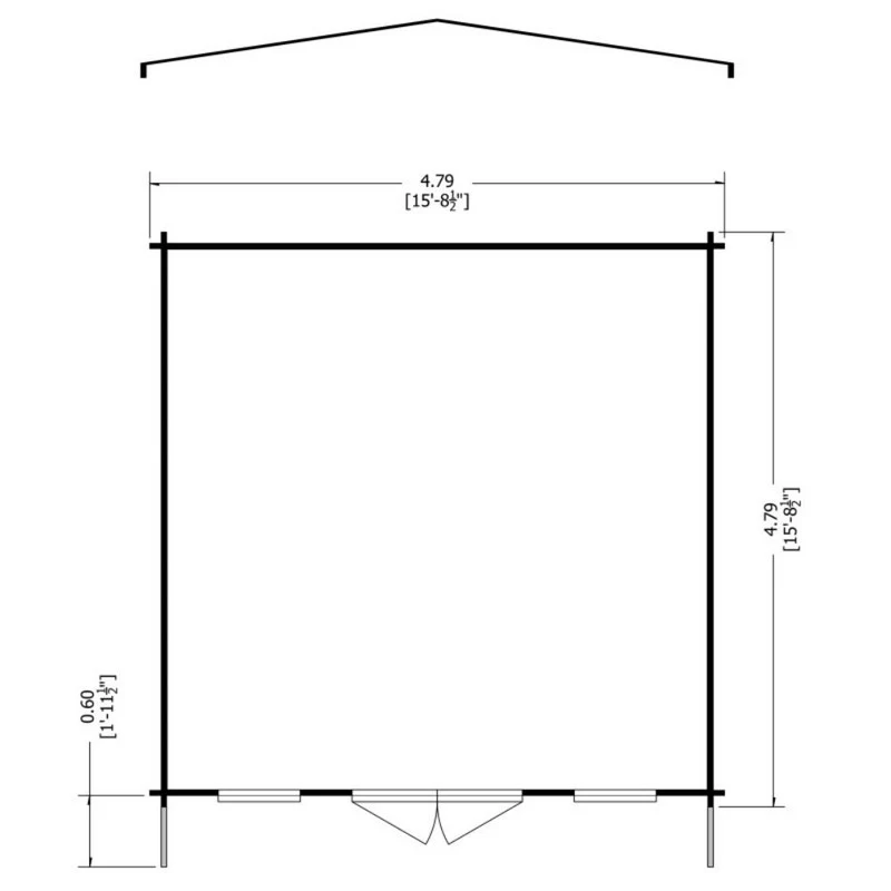 Shire Argyll 15' 6" x 15' 8" Apex Log Cabin - Premium 70mm Cladding Tongue & Groove - Image 7