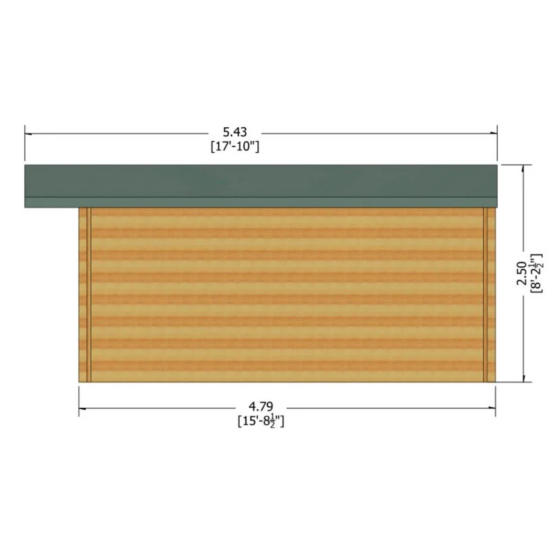 Shire Argyll 15' 8" x 15' 8" Apex Log Cabin - Premium 28mm Cladding Tongue & Groove - Image 8