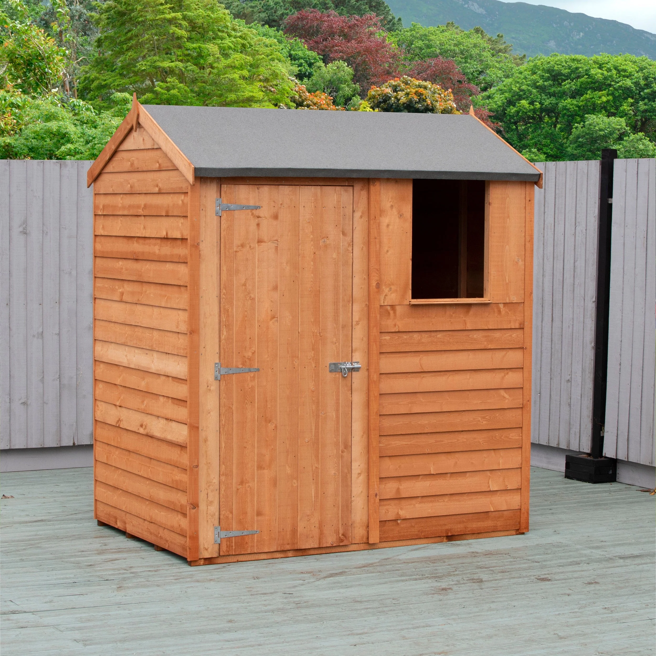 Ashworth 5' 9" x 3' 11" Reverse Apex Shed - Premium Pressure Treated Overlap - Image 6