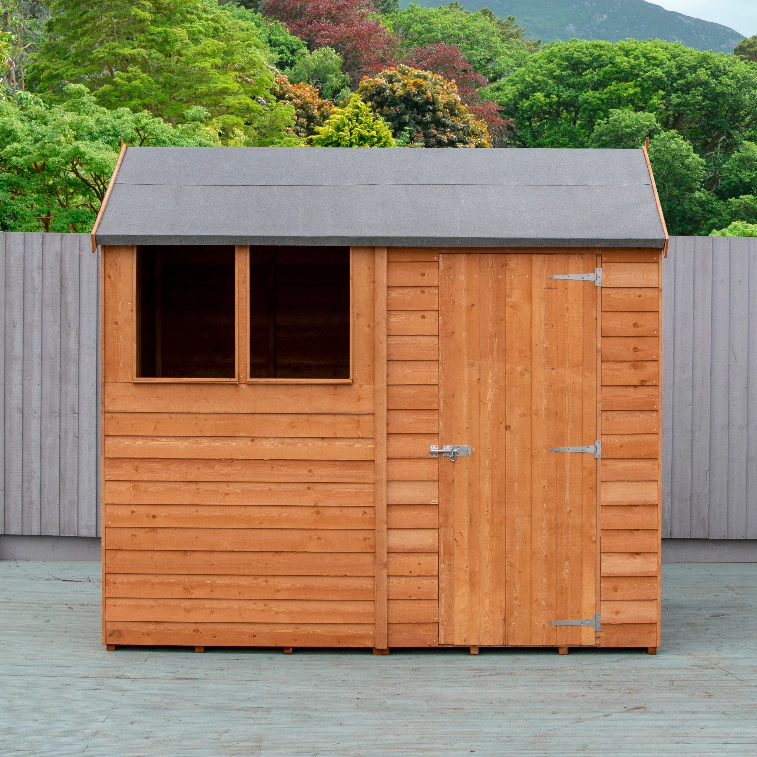Ashworth 5' 9" x 7' 10" Apex Shed - Budget Dip Treated Overlap - Image 7