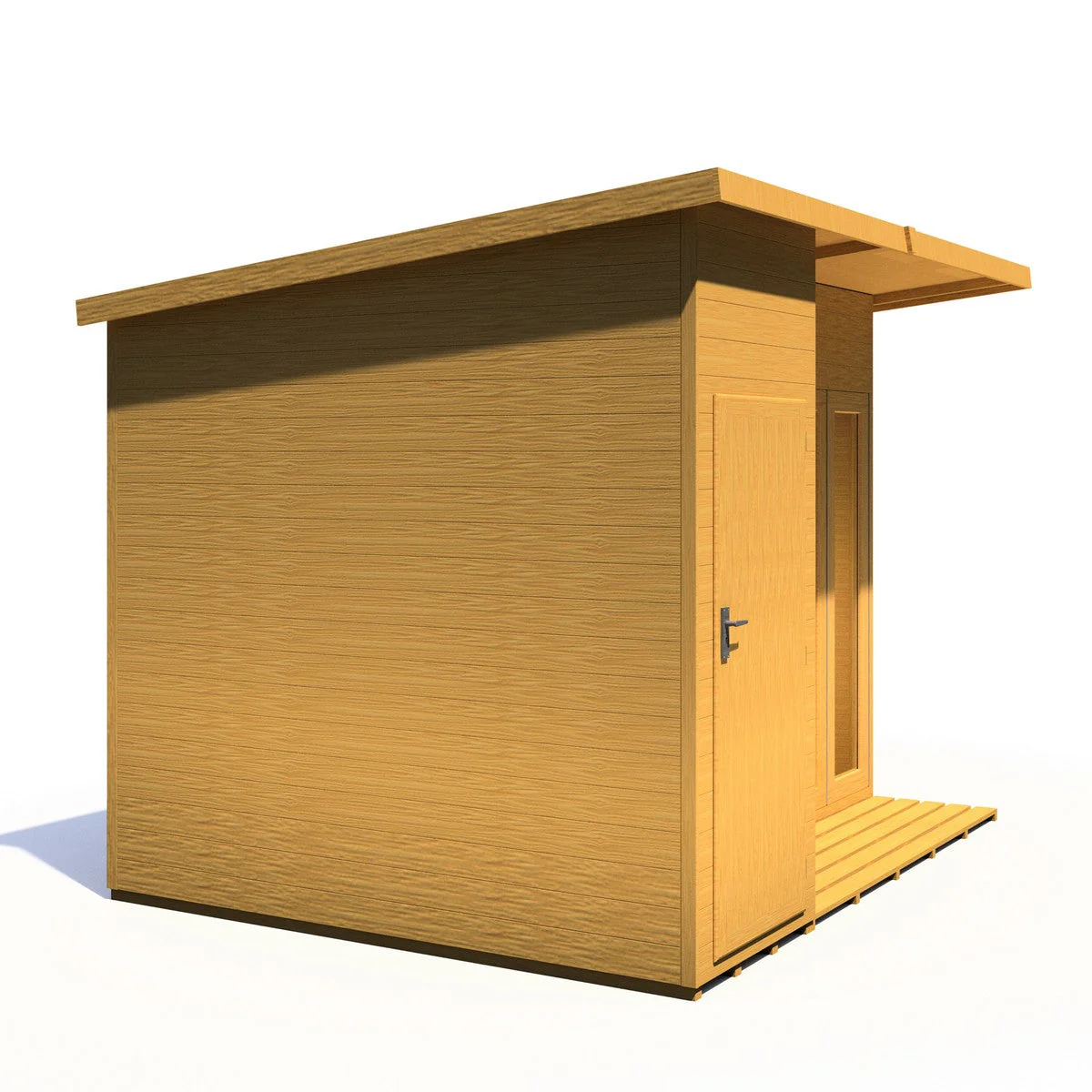 Shire Aster 8' 7" x 10' 4" Pent Summerhouse with Side Shed - Premium Dip Treated Shiplap - Image 13