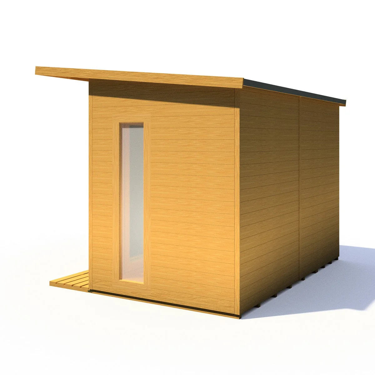 Shire Aster 8' 7" x 10' 4" Pent Summerhouse with Side Shed - Premium Dip Treated Shiplap - Image 16