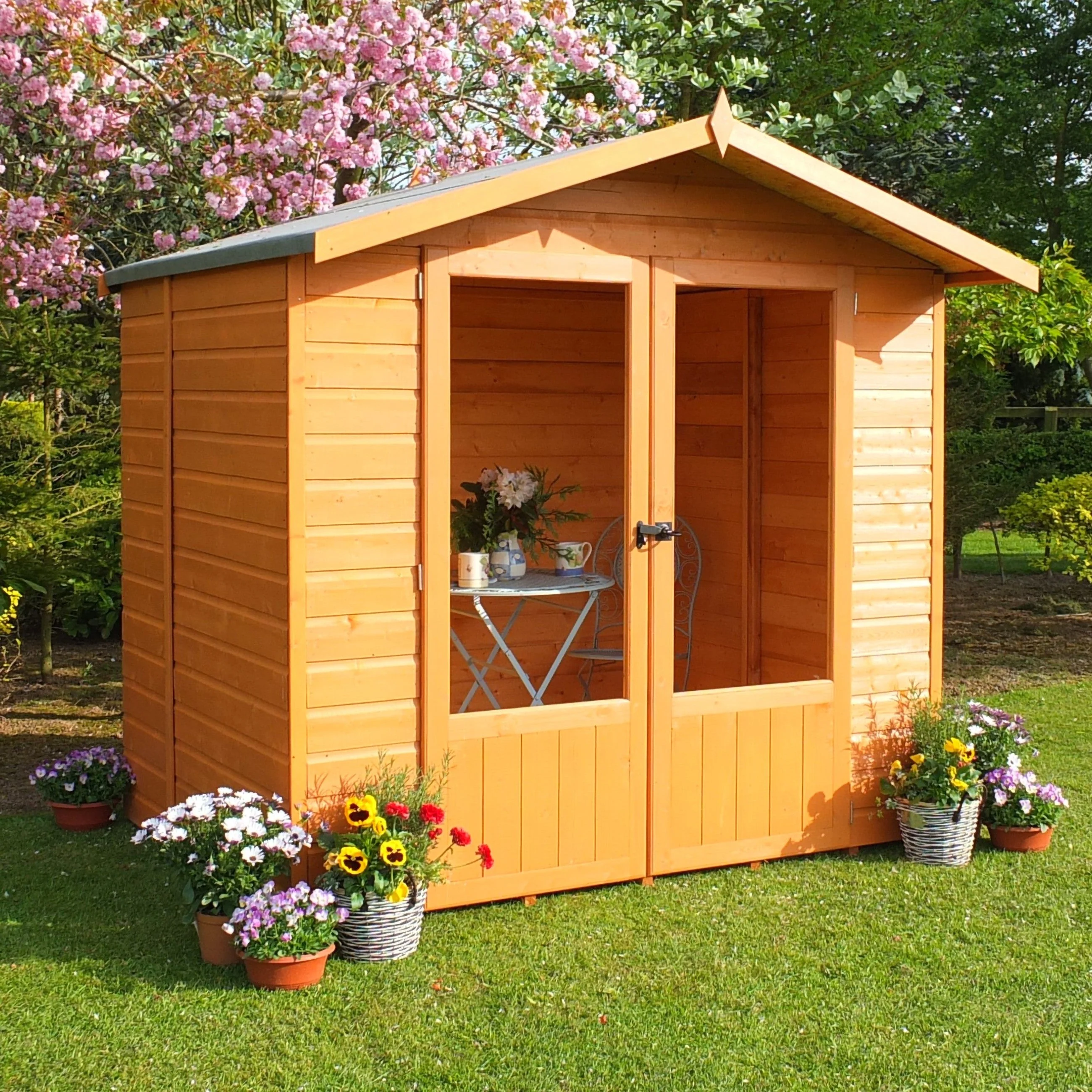 Avance 4' 10" x 6' 8" Apex Summerhouse - Premium Dip Treated Shiplap