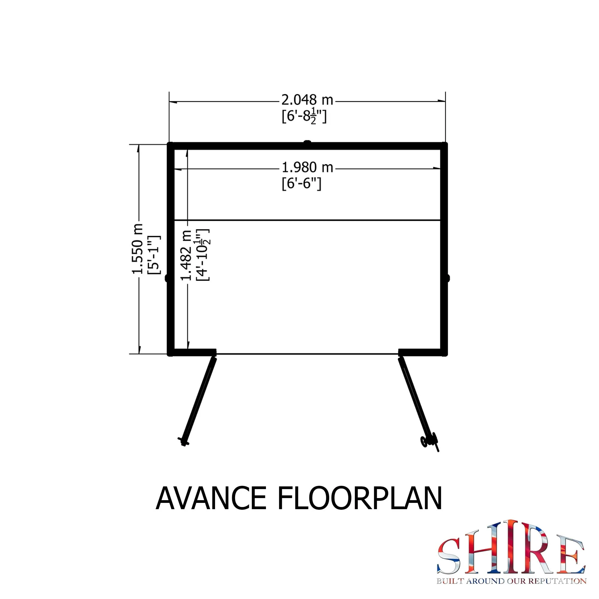 Avance 4' 10" x 6' 8" Apex Summerhouse - Premium Dip Treated Shiplap - Image 3