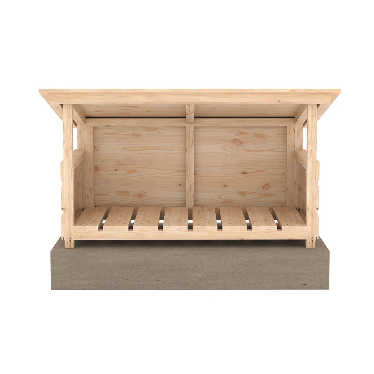 Shire Aveley 1' 11" x 3' 8" Pent Boot Store - Classic Dip Treated Shiplap