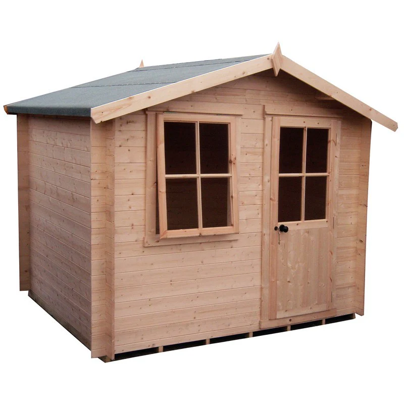 Avesbury 9' x 9' 9" Apex Log Cabin - Budget 19mm Cladding Tongue & Groove