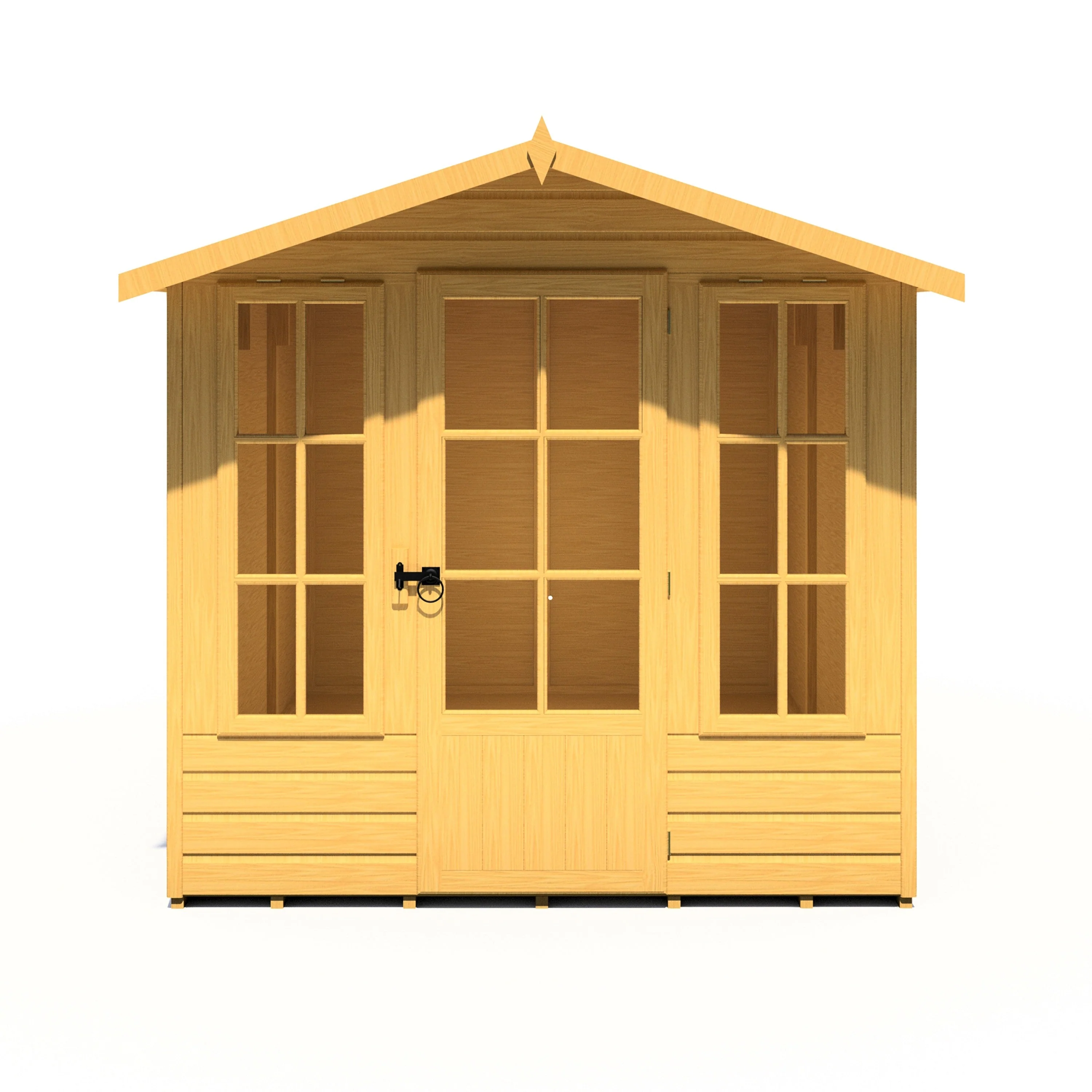 Badminton 9' 6" x 6' 8" Apex Summerhouse - Premium Dip Treated Shiplap - Image 7