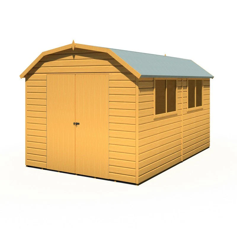 Shire Barn 11' 9" x 7' 10" Barn Shed - Premium Coated Shiplap - Image 6