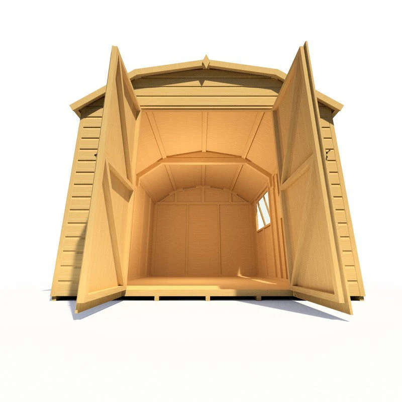 Shire Barn 11' 9" x 7' 10" Barn Shed - Premium Coated Shiplap - Image 8