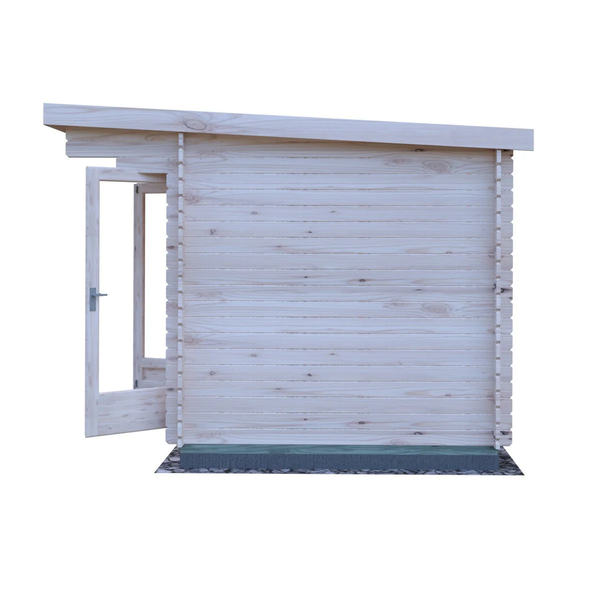 Shire Belgravia 7' 10" x 9' 9" Pent Log Cabin - Premium 34mm Cladding Tongue & Groove - Image 7