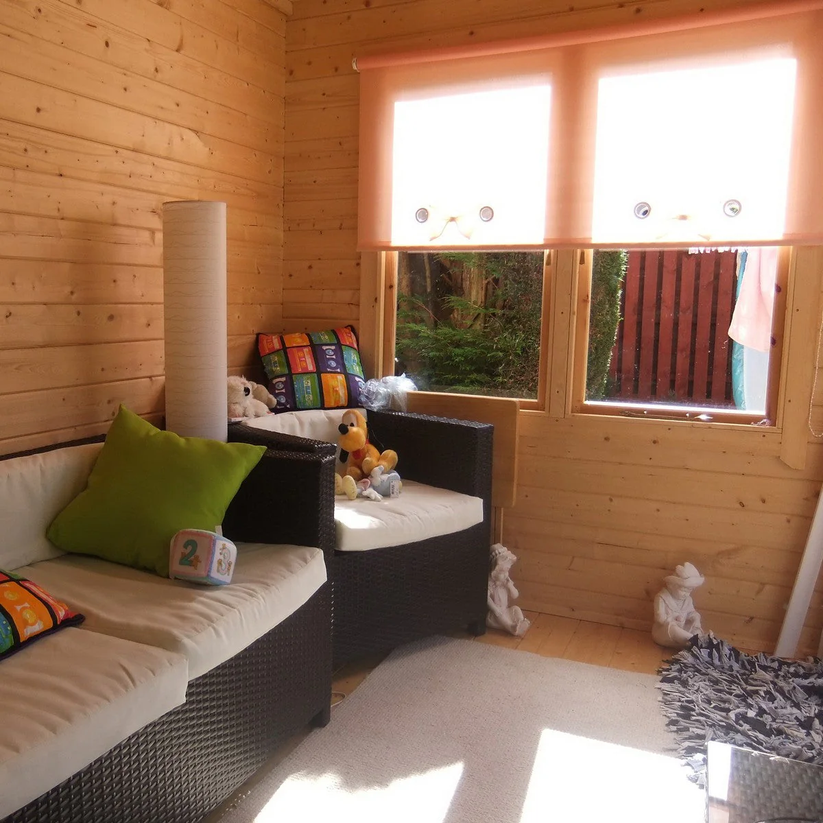 Shire Belgravia 9' 9" x 9' 9" Pent Log Cabin - Premium 34mm Cladding Tongue & Groove - Image 5