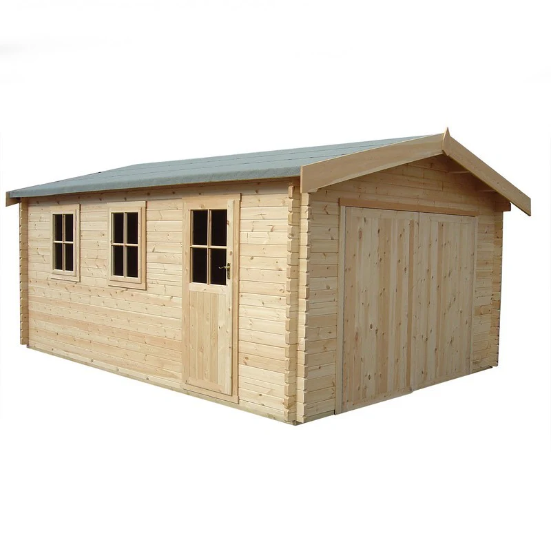 Shire Bradenham 12' 5" x 14' 8" Reverse Apex Garage - Premium 44mm Cladding Tongue & Groove - Image 2