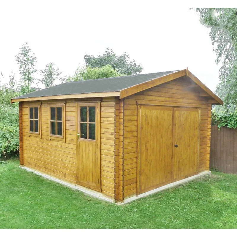 Shire Bradenham 12' 9" x 11' 9" Apex Log Cabin - Premium 28mm Cladding Tongue & Groove - Image 2