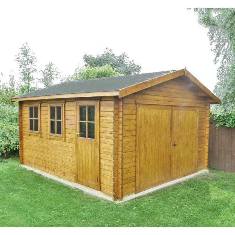 Shire Bradenham 12' 9" x 14' 8" Apex Log Cabin - Premium 34mm Cladding Tongue & Groove - Image 2