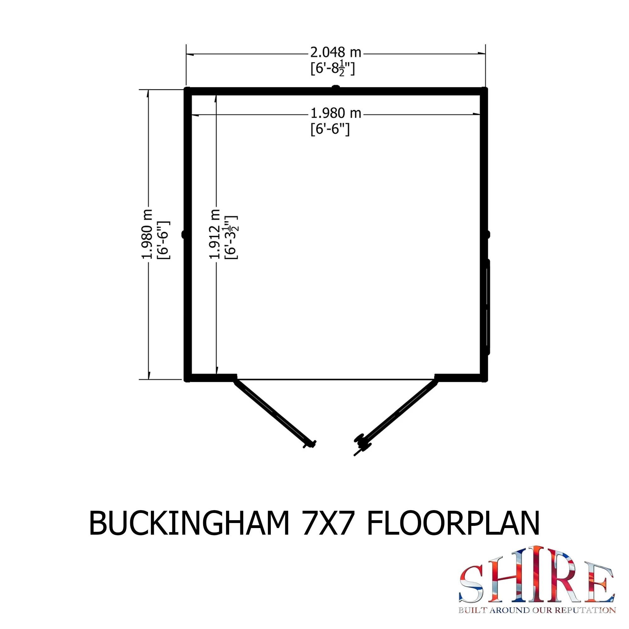 Buckingham 6' 3" x 6' 8" Apex Summerhouse - Premium Dip Treated Shiplap - Image 3