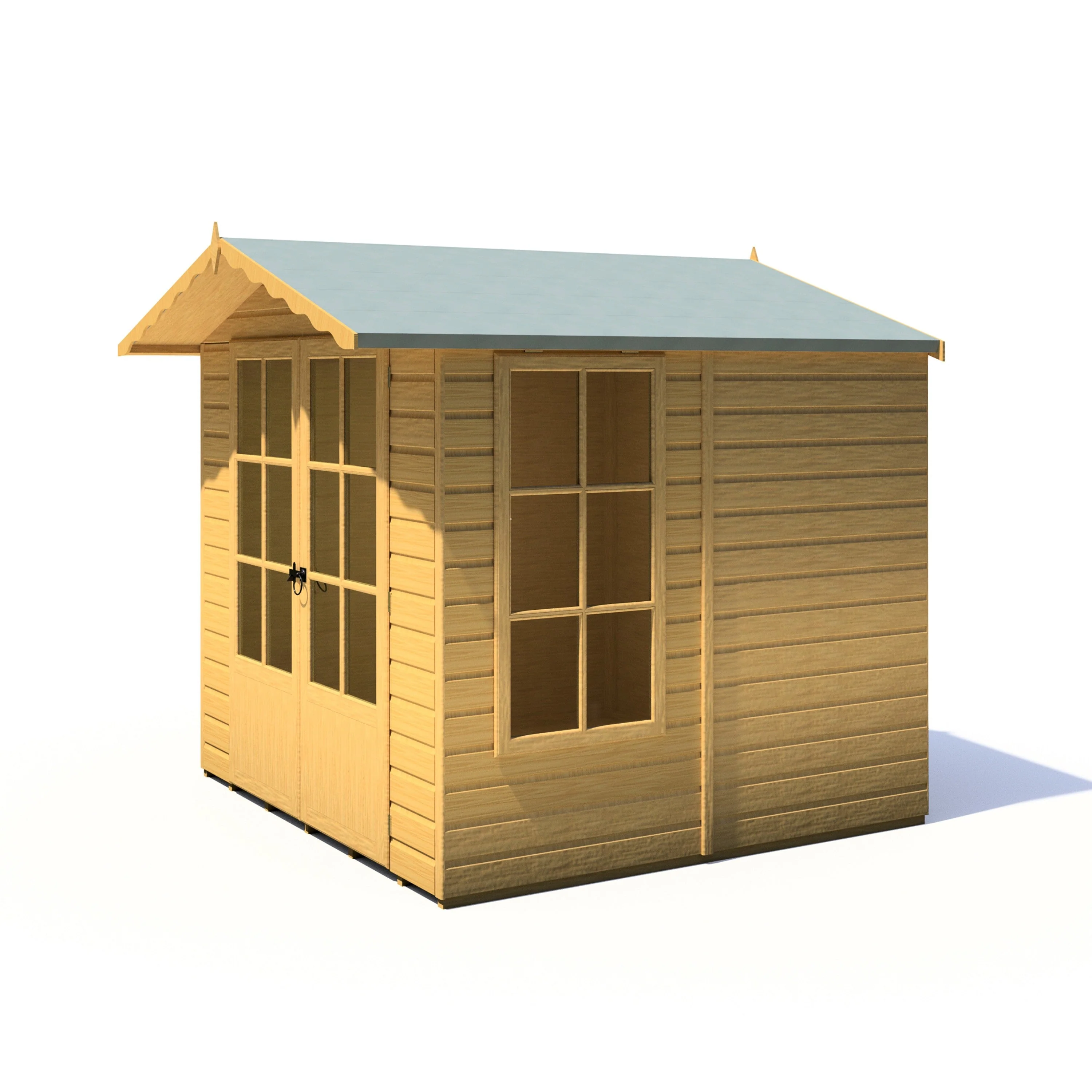Buckingham 6' 3" x 6' 8" Apex Summerhouse - Premium Dip Treated Shiplap - Image 5
