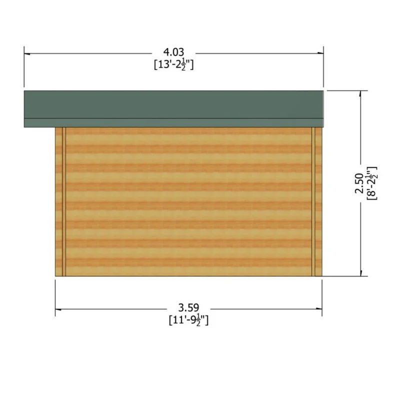 Shire Bucknells 11' 9" x 11' 9" Apex Log Cabin - Premium 34mm Cladding Tongue & Groove - Image 10
