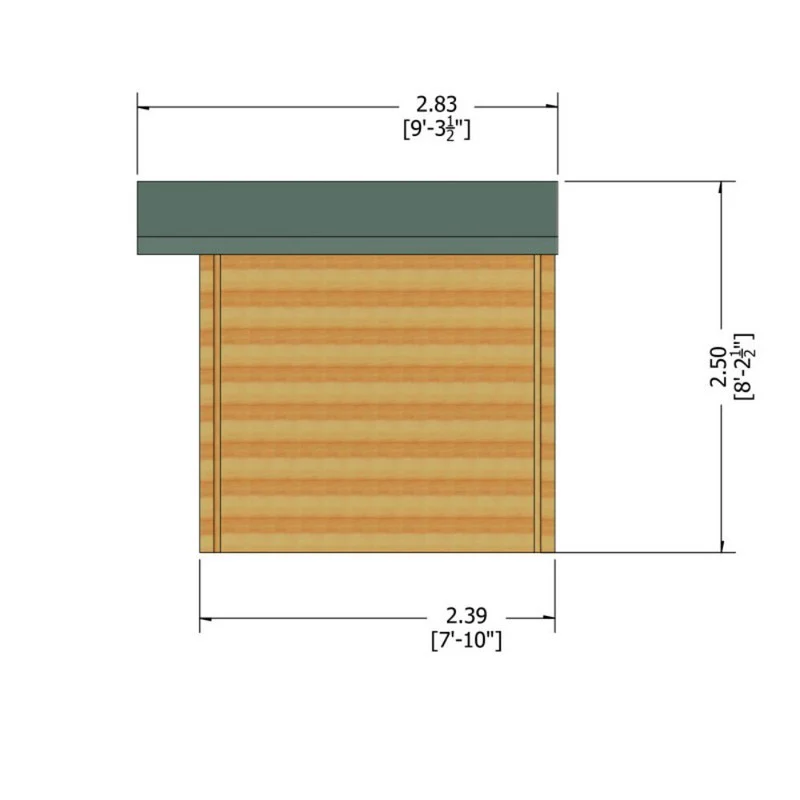 Shire Bucknells 11' 9" x 7' 10" Apex Log Cabin - Premium 44mm Cladding Tongue & Groove - Image 10