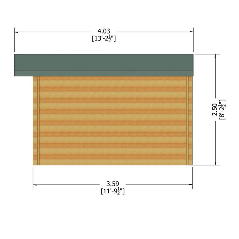 Bucknells 10' 11" x 9' 9" Apex Log Cabin - Classic 28mm Cladding Tongue & Groove - Image 10