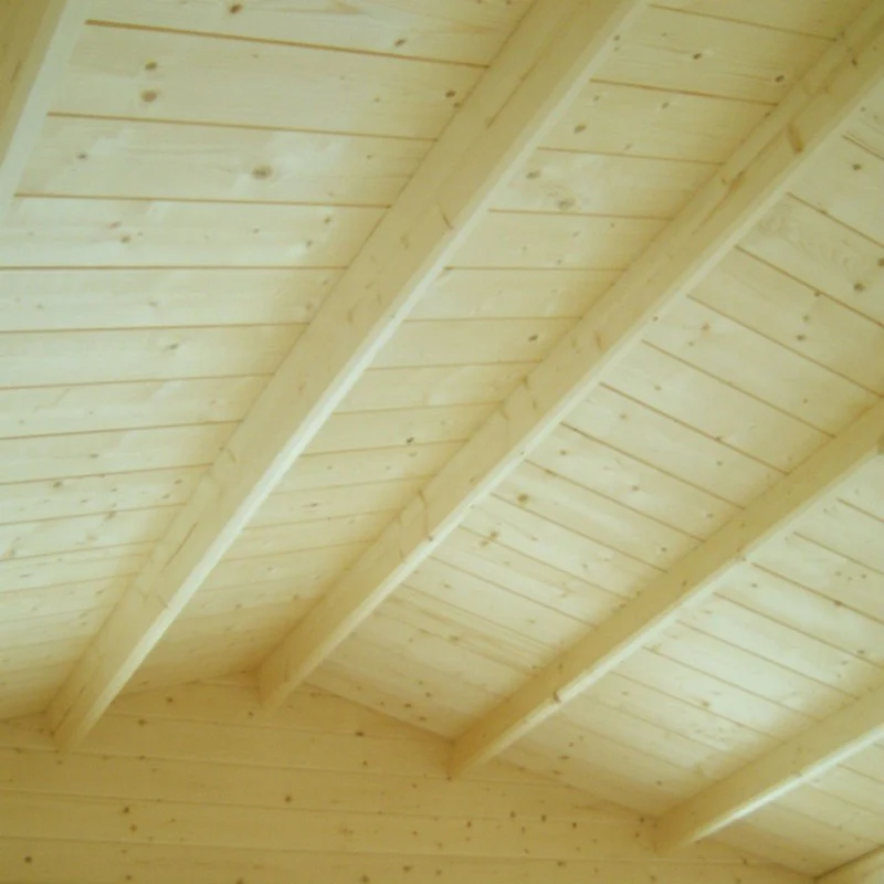 Shire Bucknells 9' 9" x 13' 8" Apex Log Cabin - Premium 70mm Cladding Tongue & Groove - Image 3
