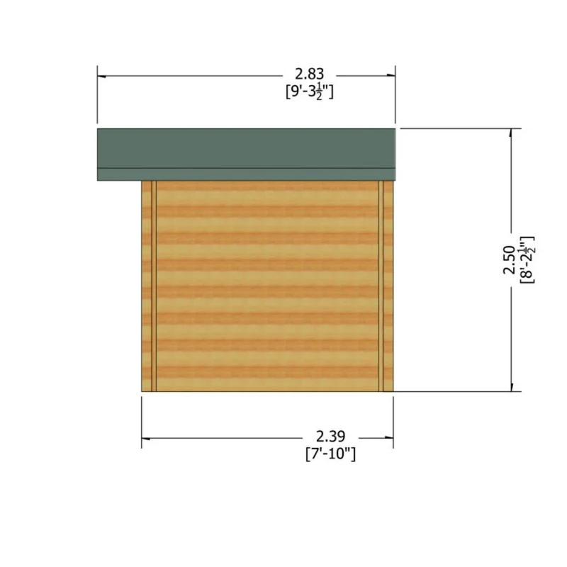 Shire Bucknells 9' 9" x 7' 10" Apex Log Cabin - Premium 44mm Cladding Tongue & Groove - Image 10