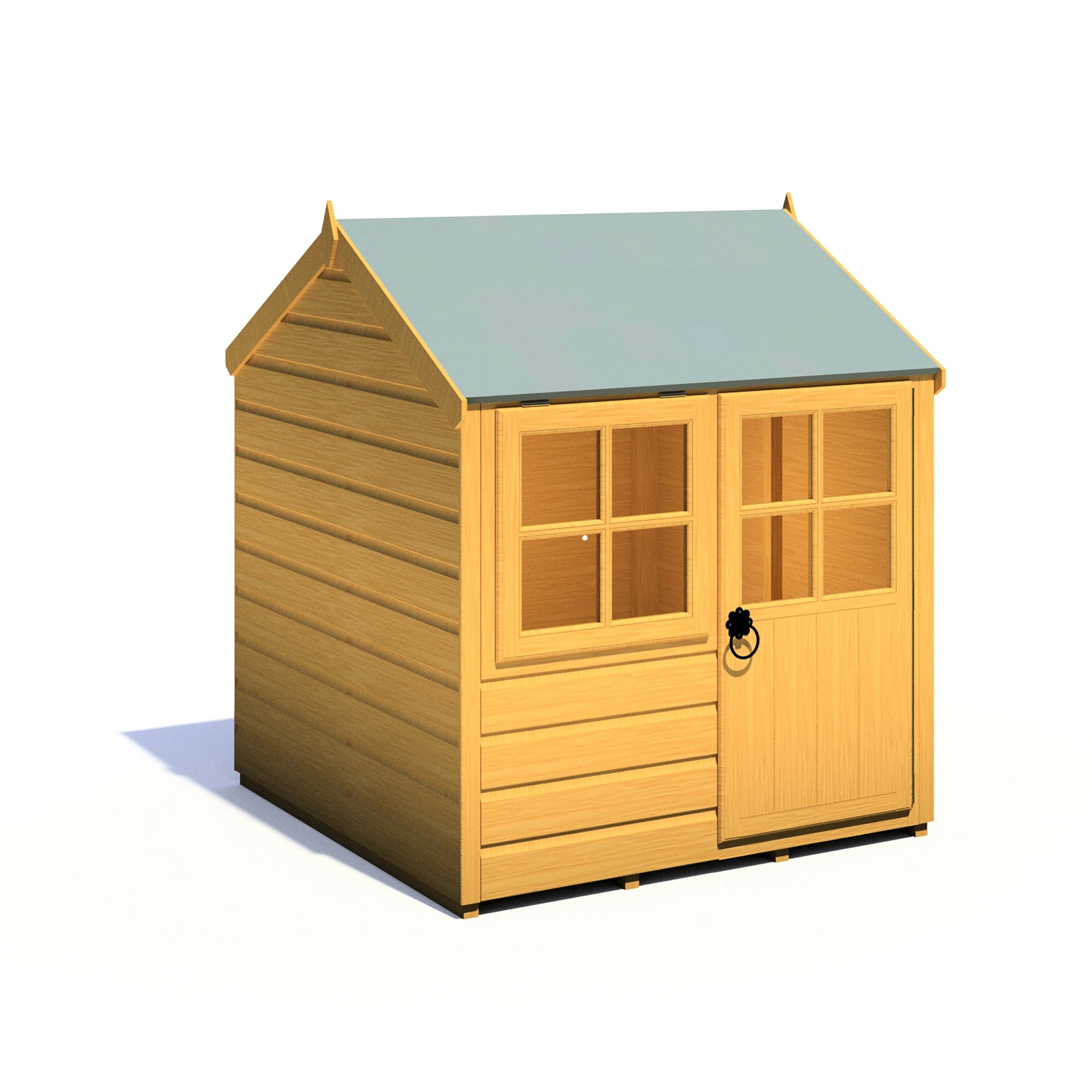 Bunny 3' 8" x 3' 10" Apex Children's Playhouse - Premium Dip Treated Shiplap - Image 6