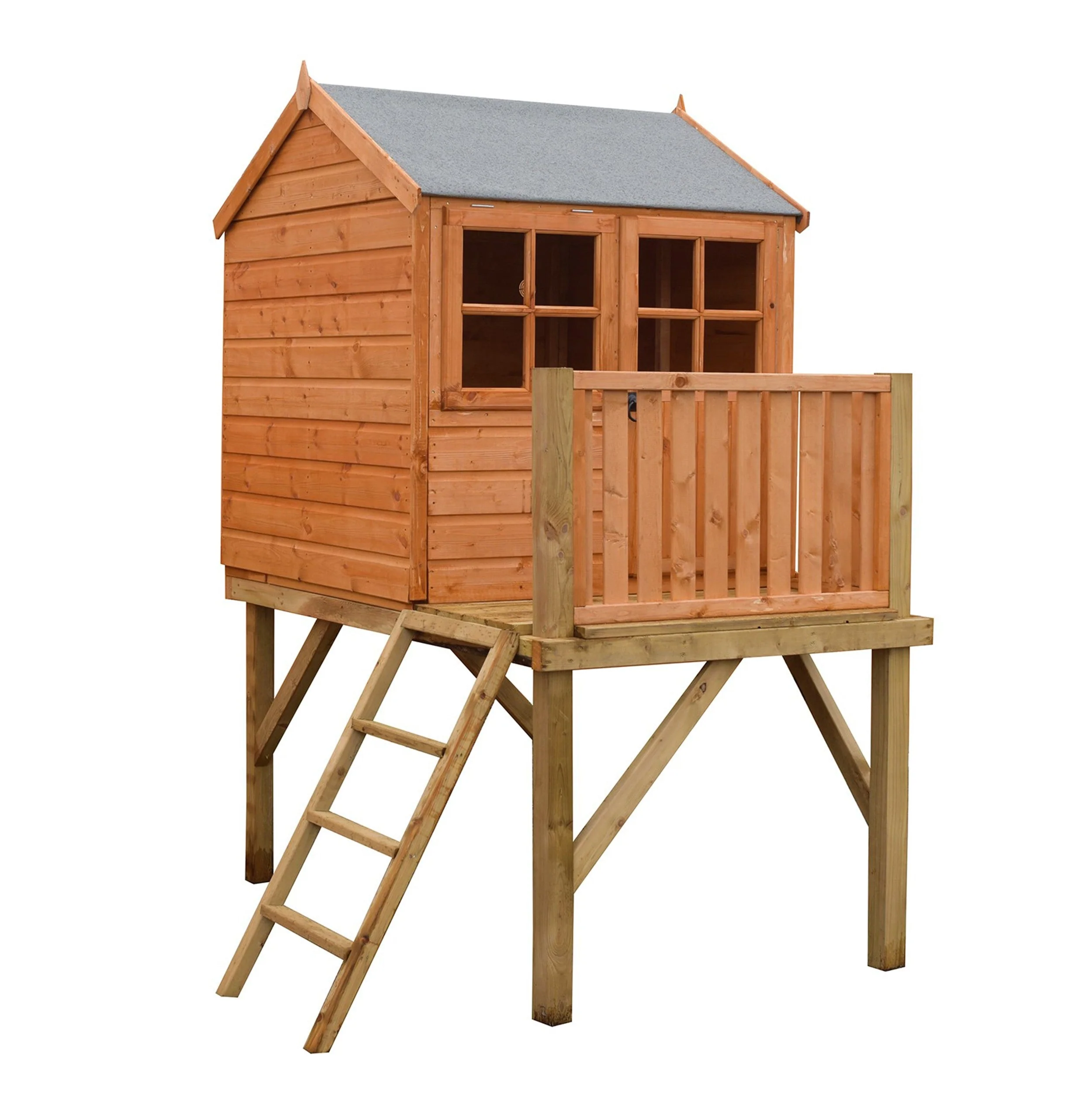 Bunny 3' 8" x 5' 11" Apex Children's Playhouse - Premium Dip Treated Shiplap - Image 6