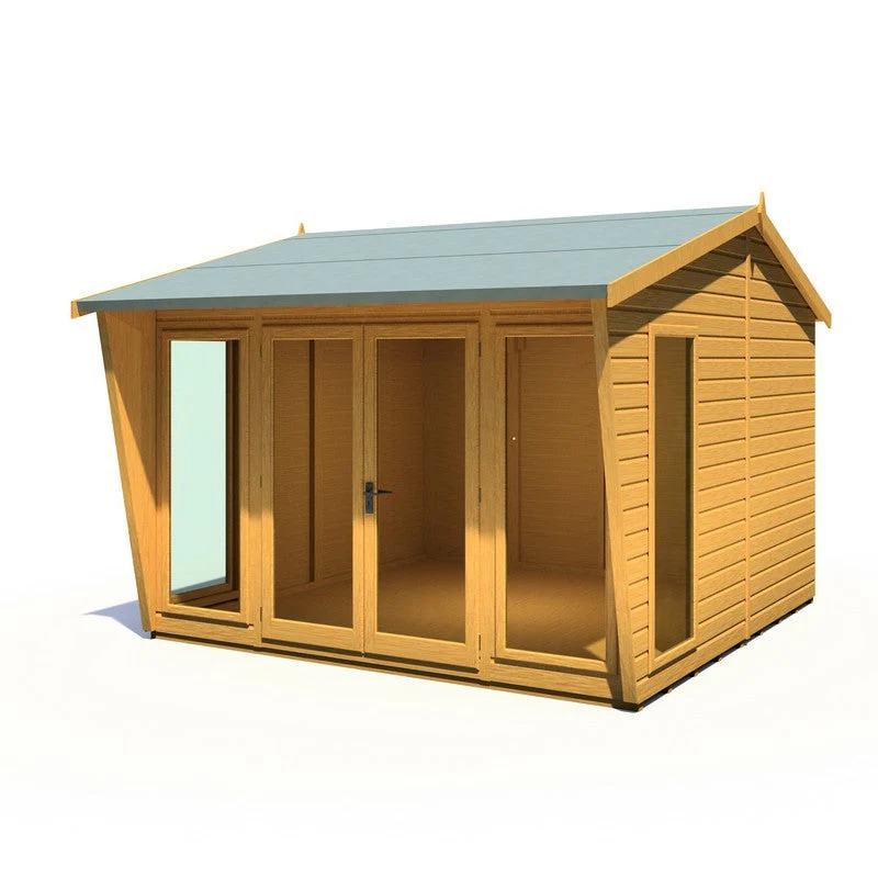 Shire Burghclere 9' 9" x 10' Pent Summerhouse - Premium Dip Treated Shiplap - Image 6