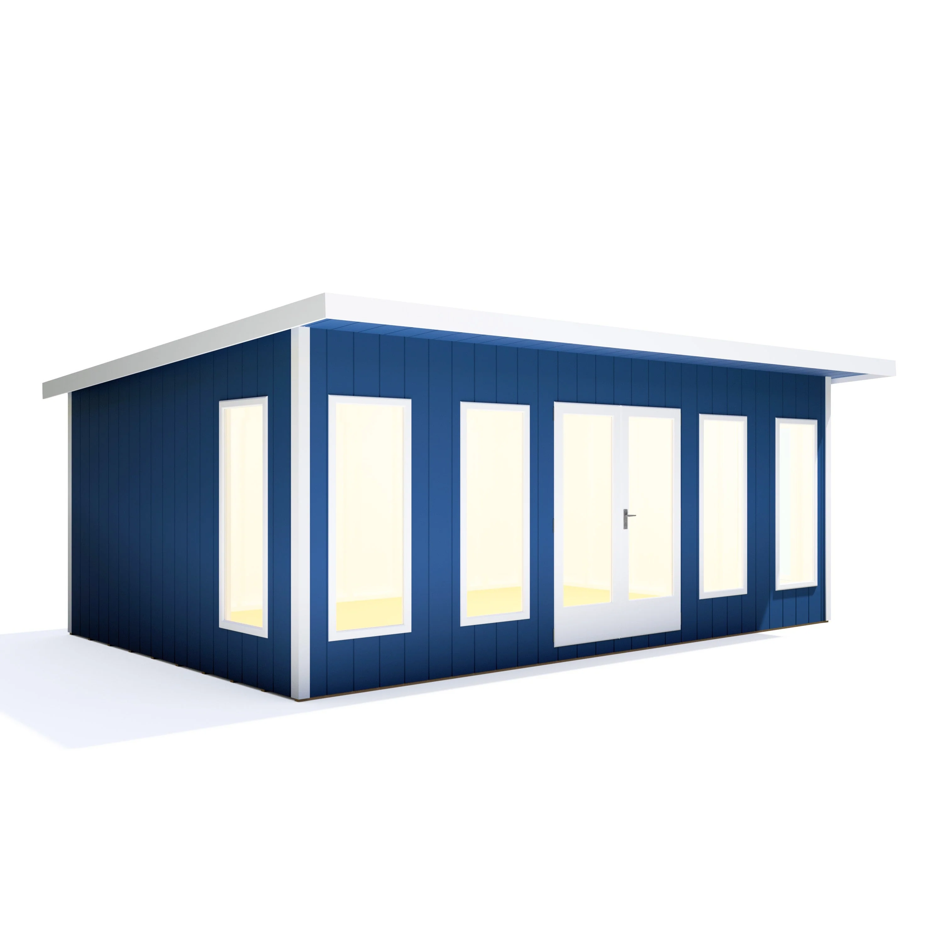 Shire Cali 12' 5" x 19' Pent Garden Office - Premium Wax Board - Image 3