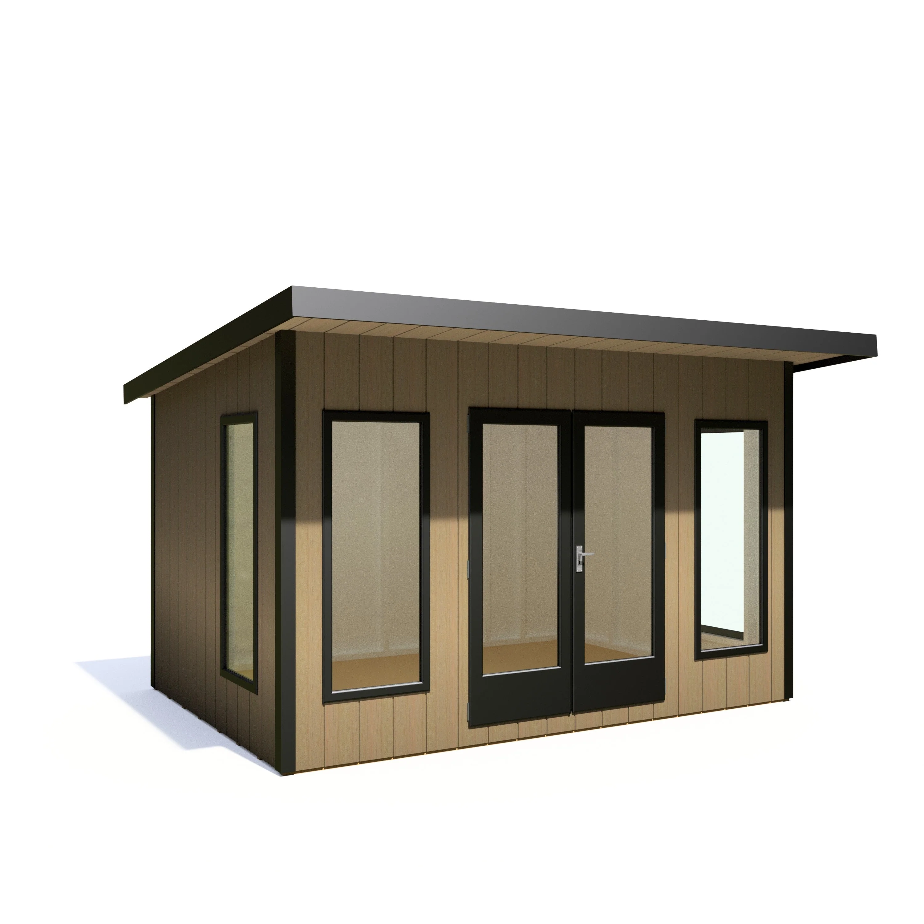 Shire Cali 8' 5" x 12' Pent Garden Office - Premium Wax Board - Image 8