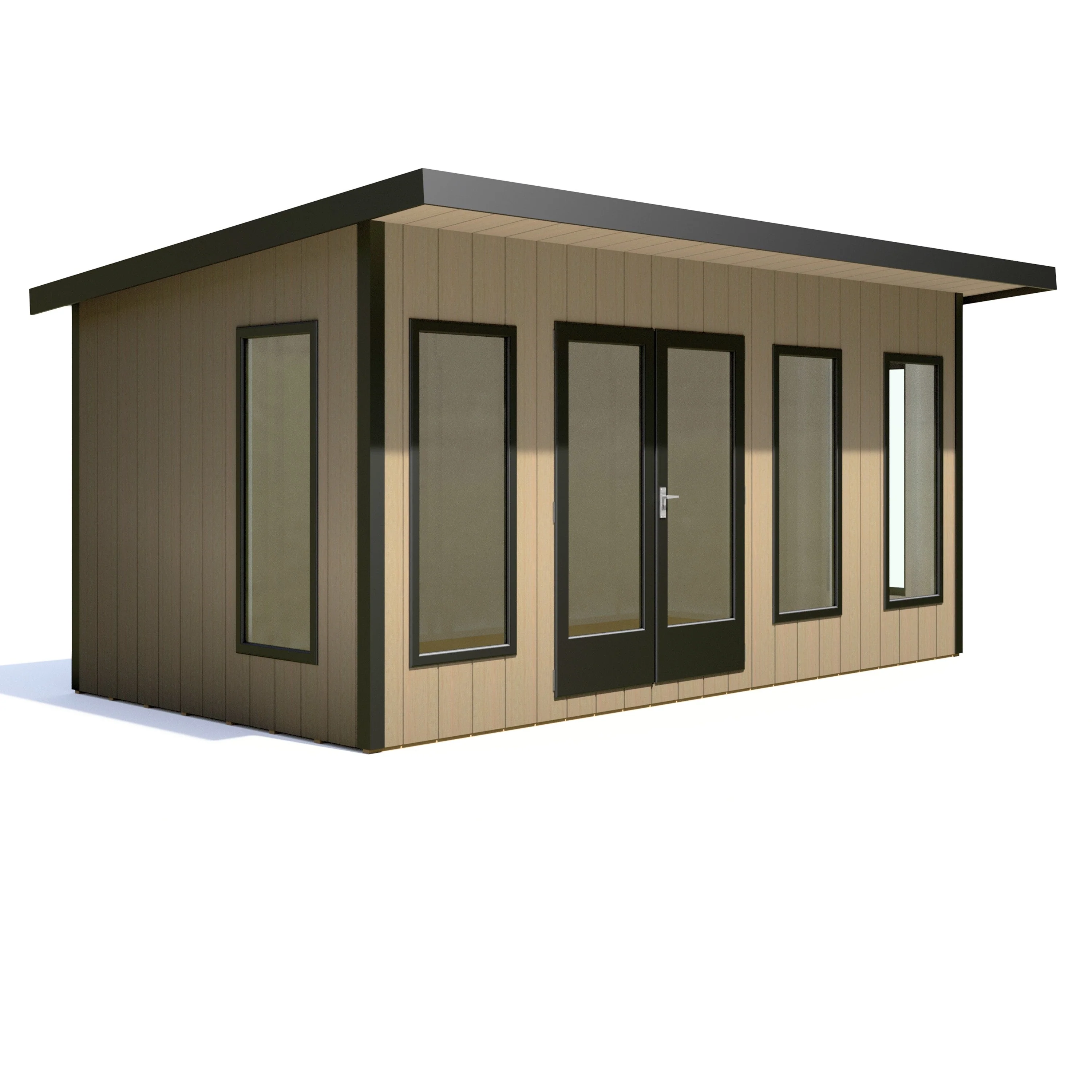 Shire Cali 8' 5" x 15' 6" Pent Garden Office - Premium Wax Board - Image 11