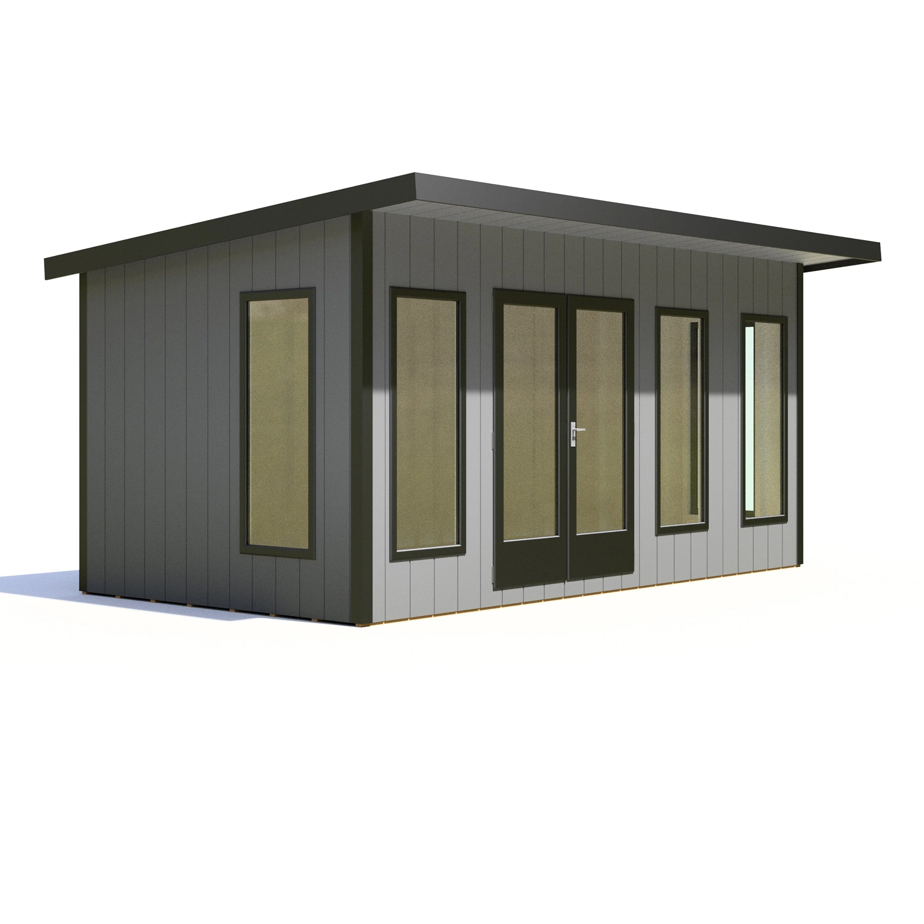 Shire Cali 8' 5" x 15' 6" Pent Garden Office - Premium Wax Board - Image 9