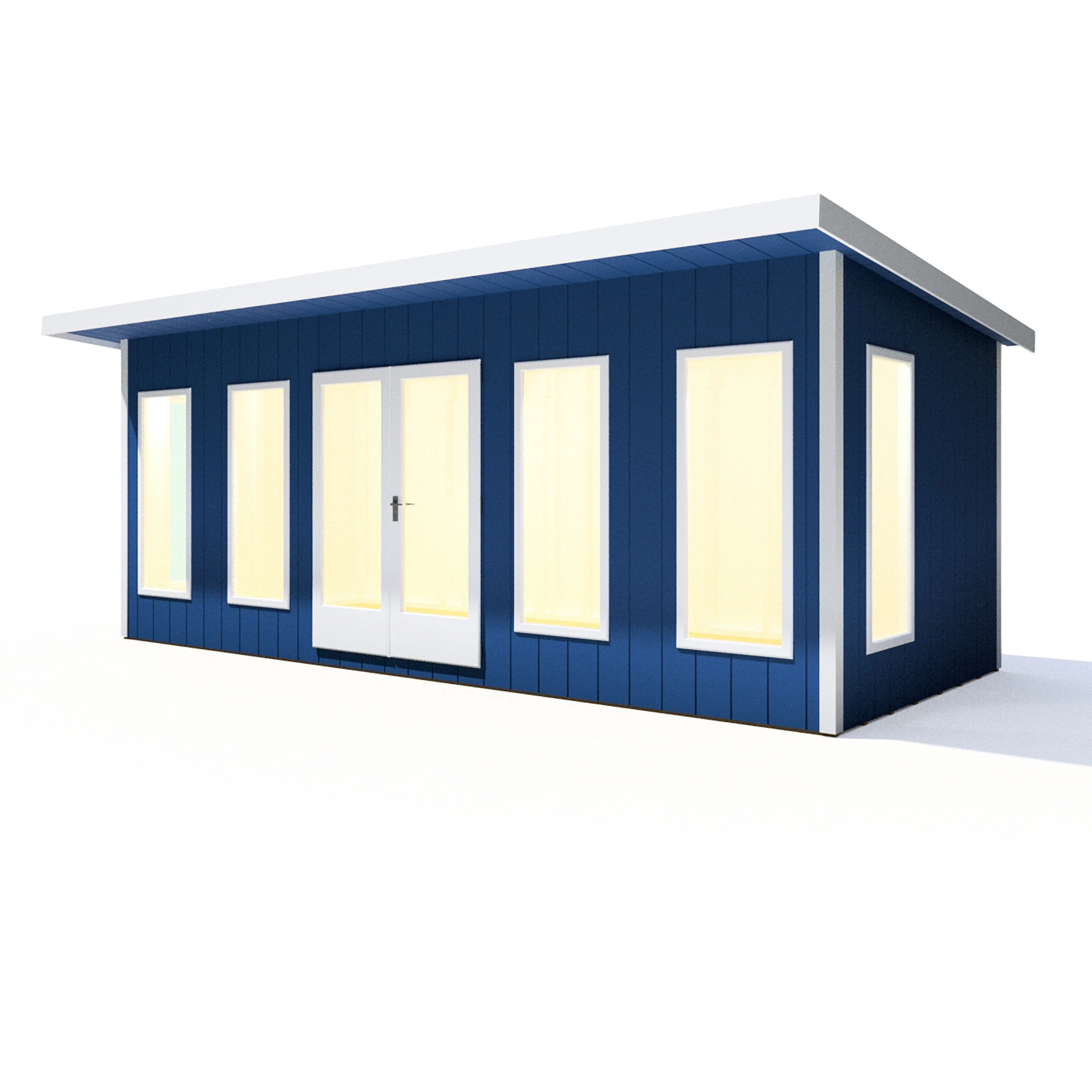 Shire Cali 8' 5" x 19' Pent Garden Office - Premium Wax Board - Image 5