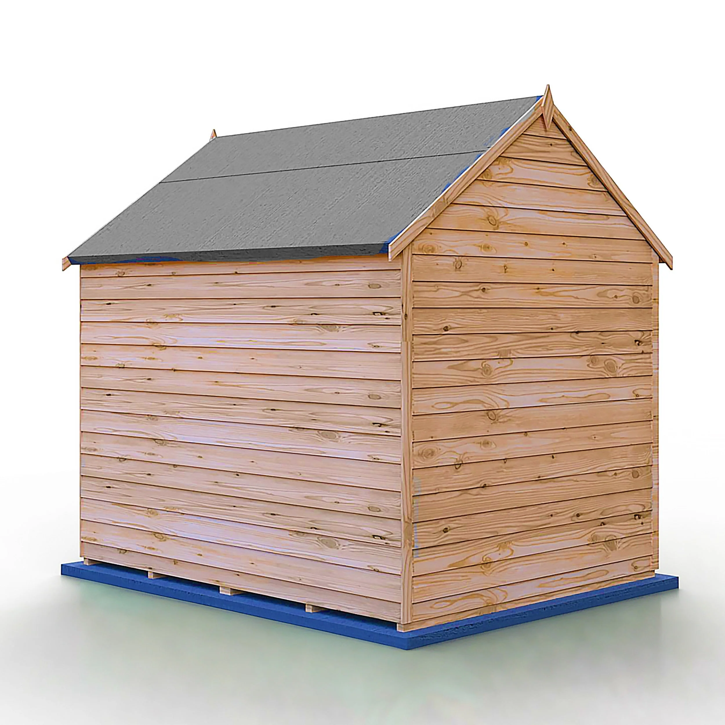 Cambridge 5' 1" x 6' 8" Apex Shed - Budget Dip Treated Overlap - Image 9