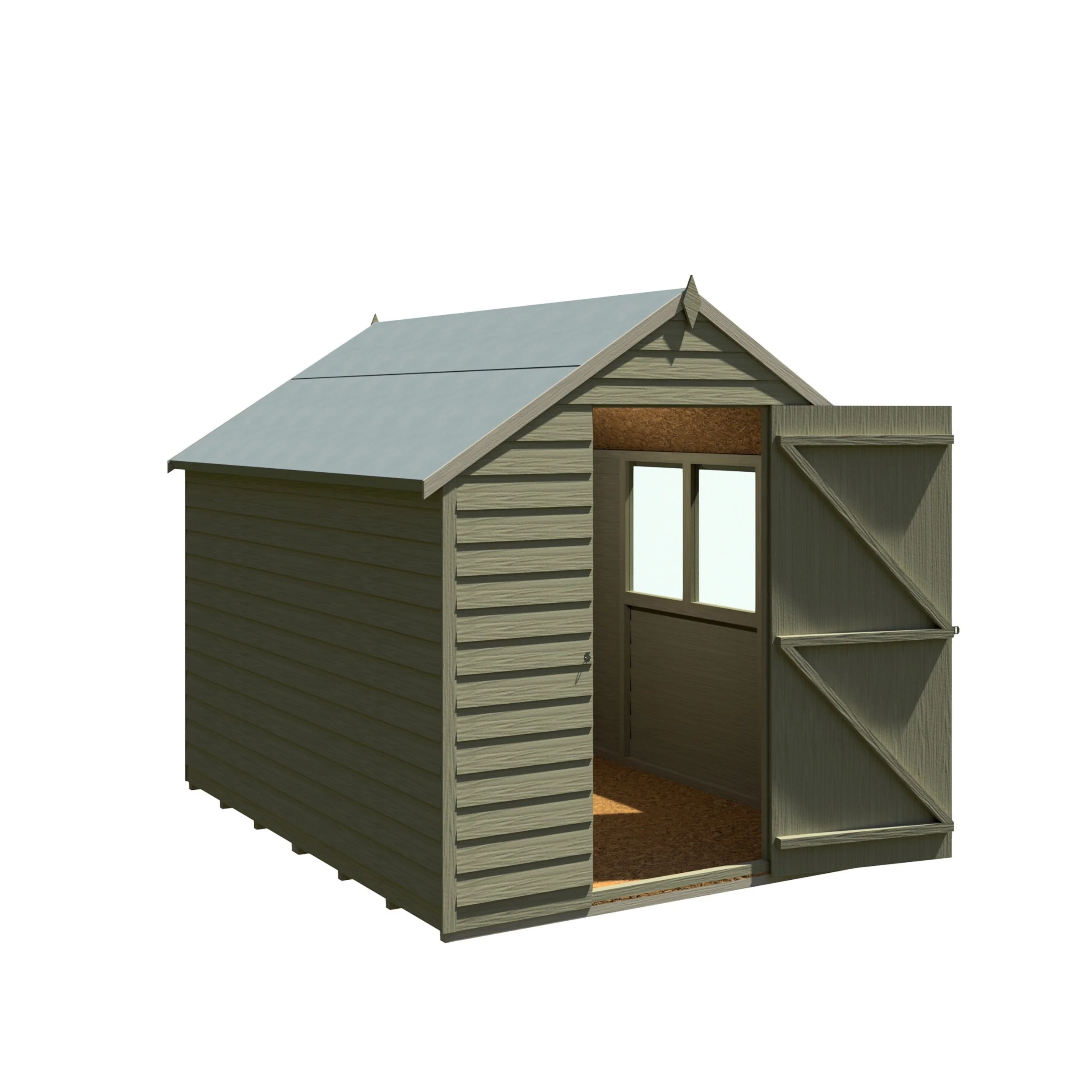 Cambridge 5' 9" x 7' 10" Apex Shed - Premium Pressure Treated Overlap - Image 7